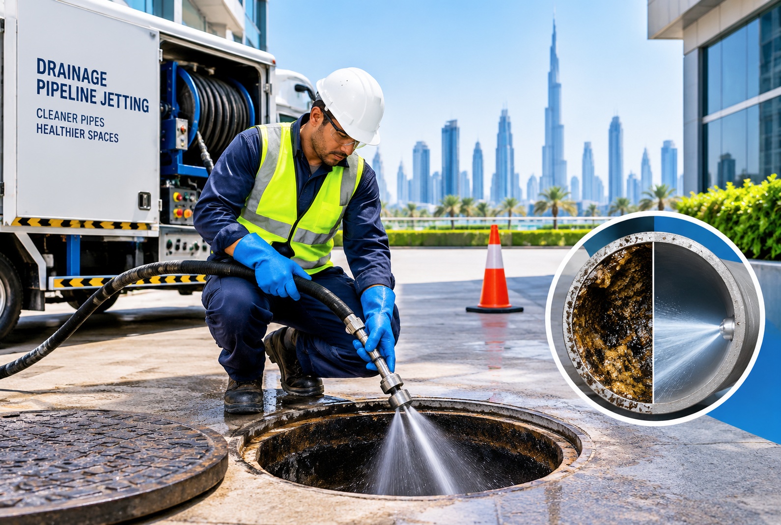 Drainage Pipeline Jetting for Commercial Buildings in Dubai: Preventive Maintenance Guide