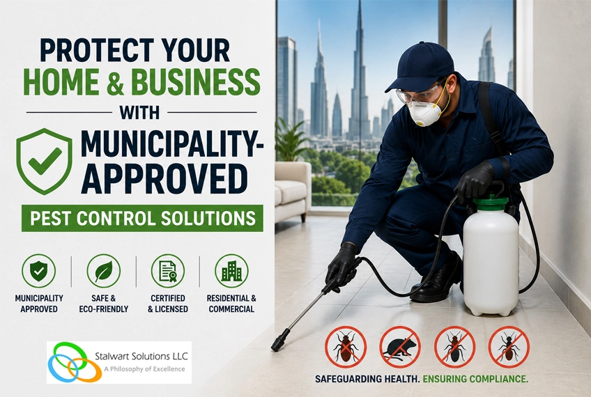 Municipality-approved pest control service protecting homes and businesses in Dubai and Ras Al Khaimah